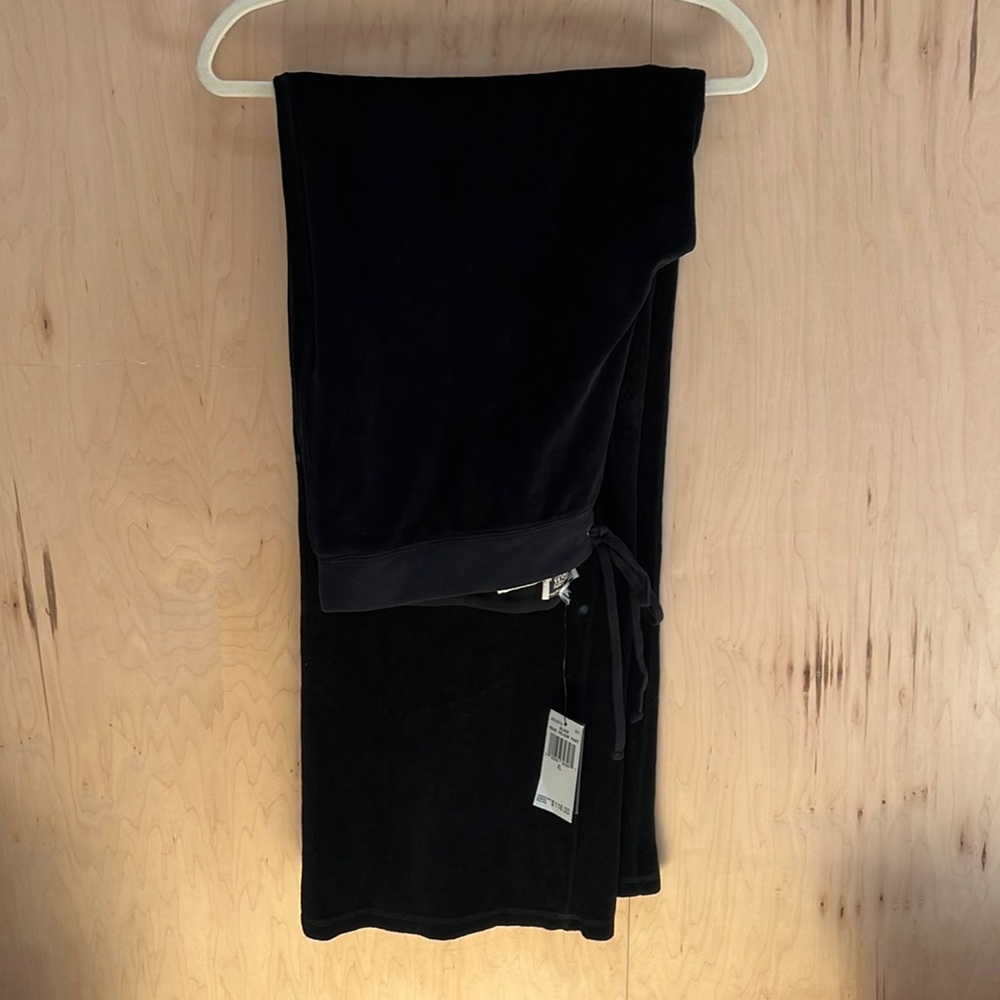 Juicy Couture black mens velour pant size XL NWT classic tracksuit